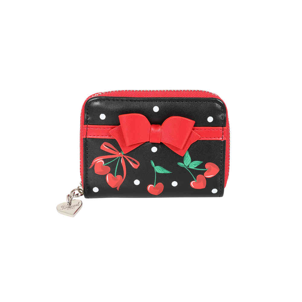 Banned - Cherries And Bows Ladies wallet - Black